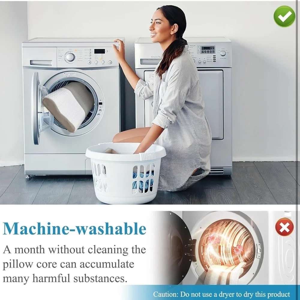 Bed Pillow for Seniors & Elderly, New Material Firm Enhanced Neck Support